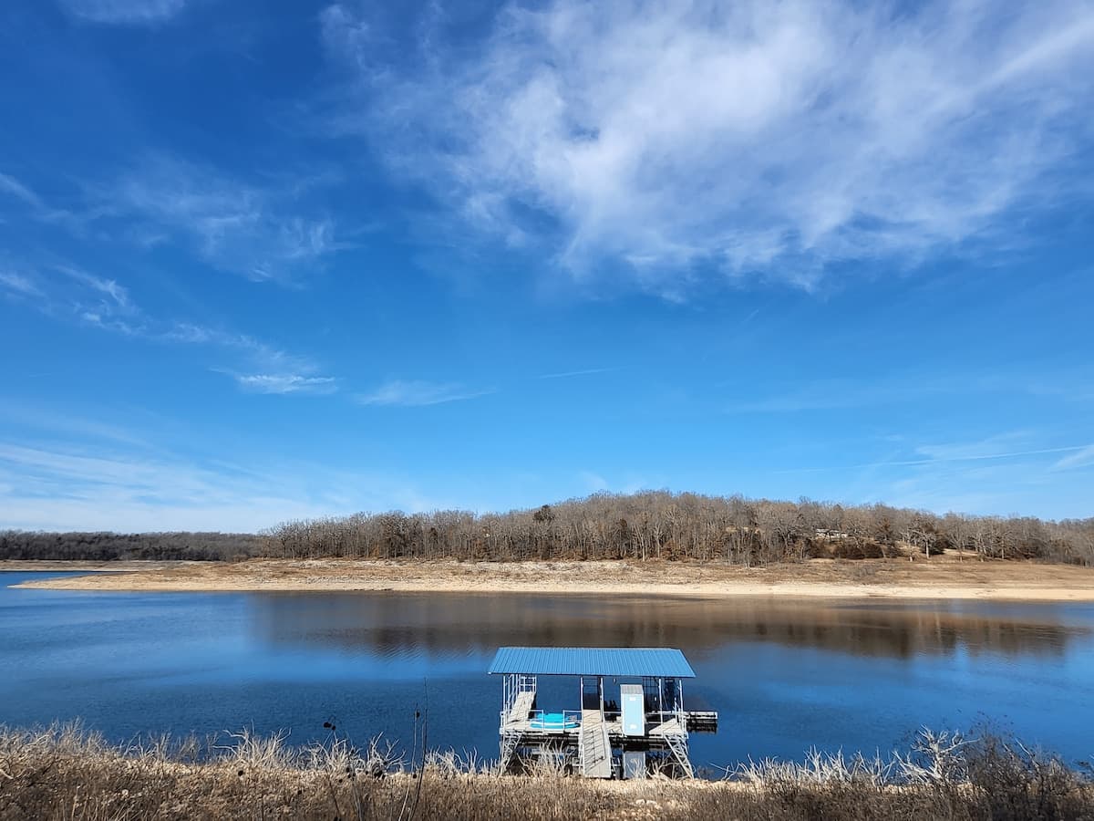 Private dock on Bull Shoals Lake