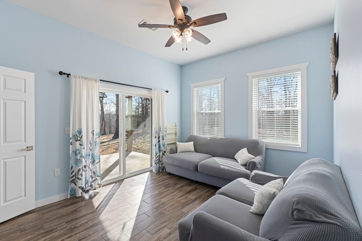Living room with sectional sofa
